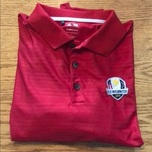 Adidas 2015 CC Ryder Cup Red golf shirt size L EUC